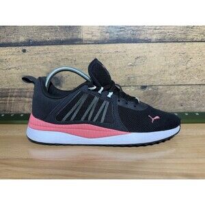 Puma Womens Pink And Black Running Shoes Sneakers Size US 9 Black Coral